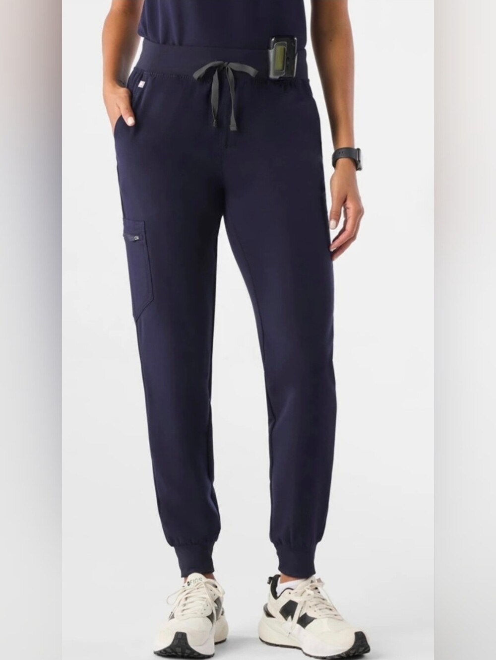 ​FIGS Women's Navy Blue Technical Collection ZamoraJogger Scrub Pants Size Large